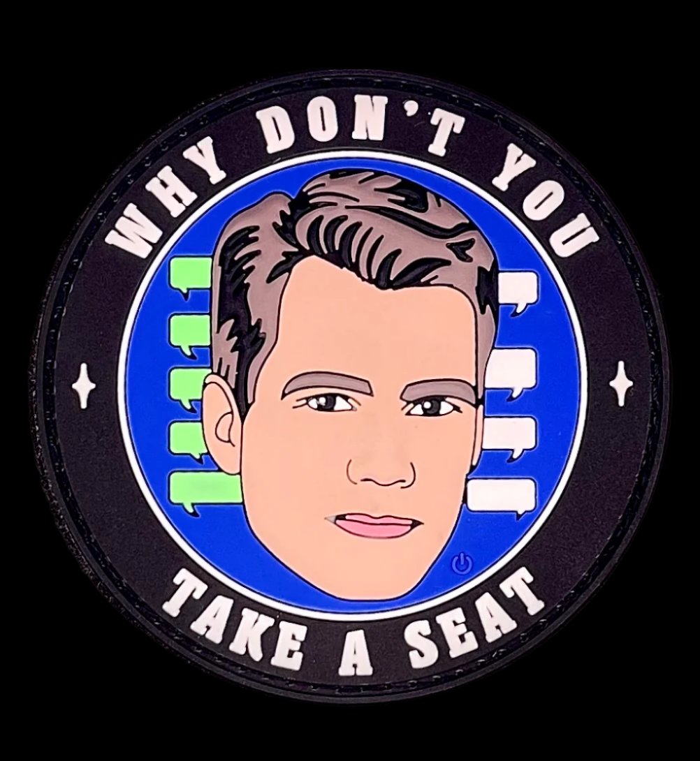 Take a Seat PVC Patch