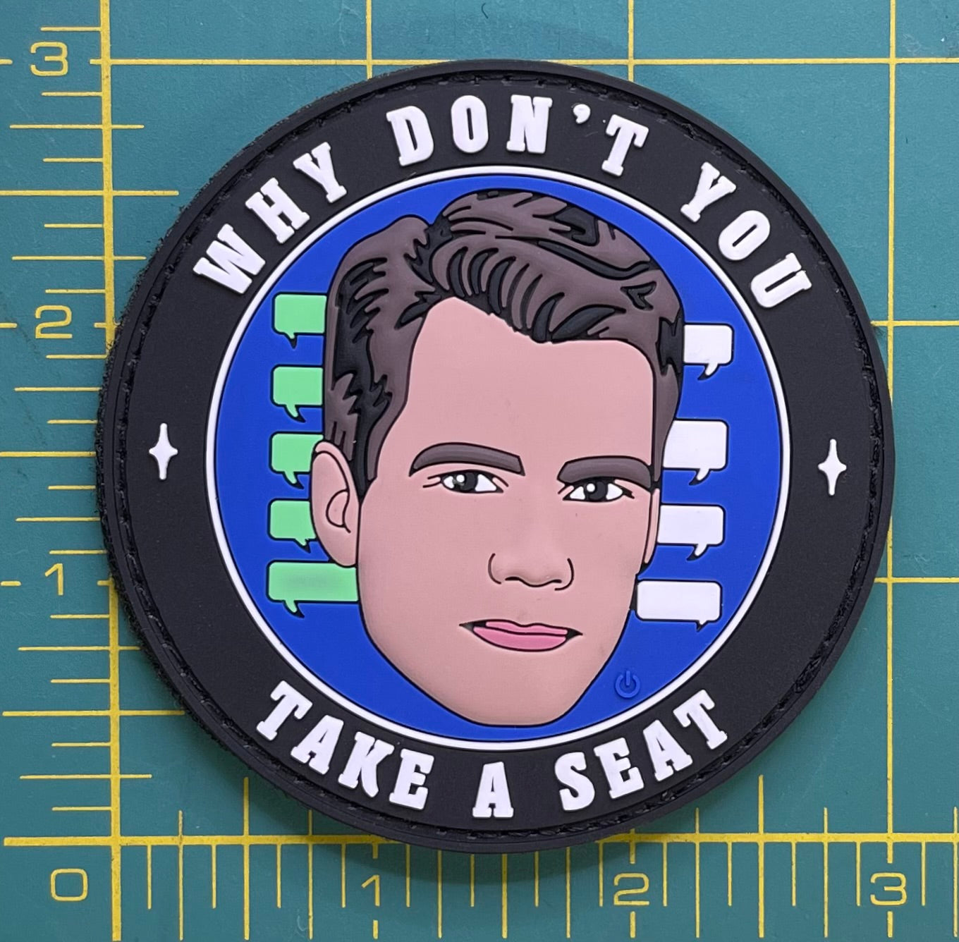 Take a Seat PVC Patch