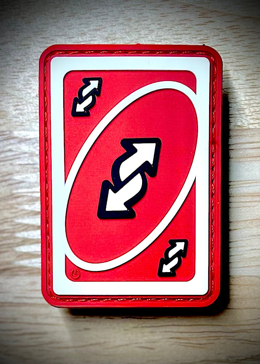 Red Reverse PVC Patch